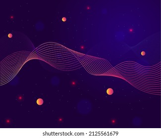 Space background. Star universe. Digital illustration, futuristic theme.