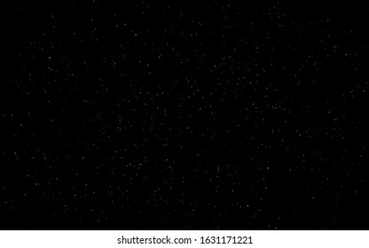 Space background. Starry black cosmos. Dark infinite universe with shining stars and constellations. Night sky with milky way. Realistic stardust backdrop. Vector illustration.