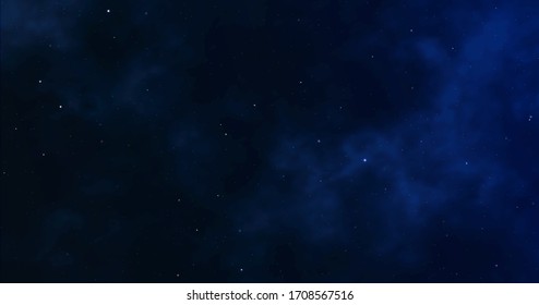 Space background. Starry night sky. Infinite universe and light starry. vector illustration