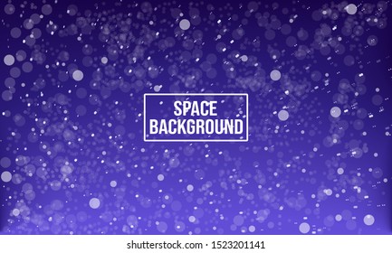 Space background. Stars, planets, galaxy. Abstraction vector eps 10
