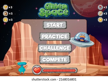 A space background template illustration