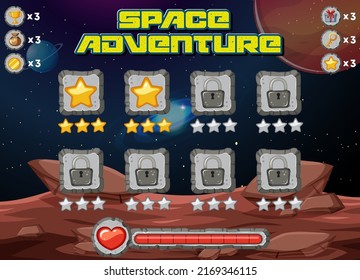 A space background template illustration