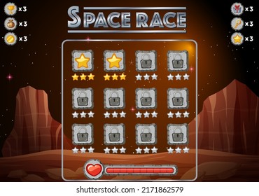 A space background template illustration