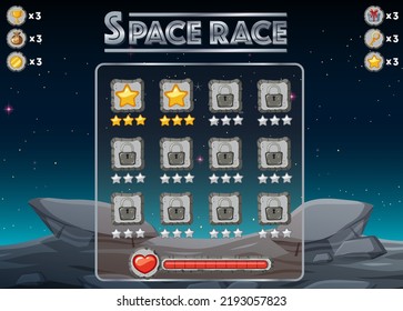 A space background template illustration