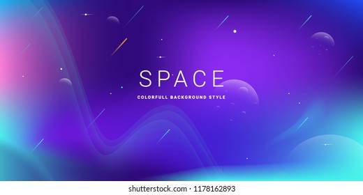 Space Background Vector Illustration