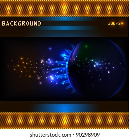 Space background vector illustration