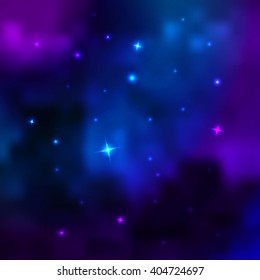 Space background. Vector illustration of Universe 