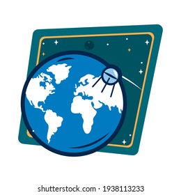 placa espacial con planet