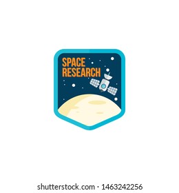 Space Badge Logo Design Vector for Emblem, Badge and Other