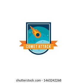 Space Badge Logo Design Vector for Emblem, Badge and Other