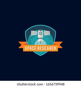 Space Badge Vector Design Stock