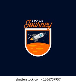 Space Badge Vector Design Stock