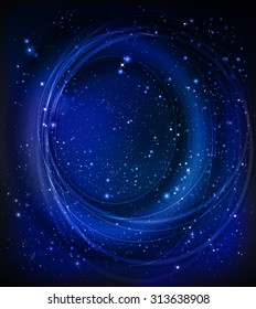 Space big black hole