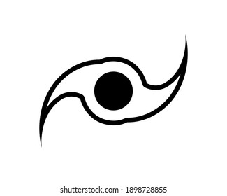 icono del vector de agujero negro espacial aislado en fondo blanco. icono plano para diseño de interfaz web, móvil y de usuario.