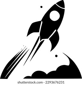 Space | Black and White Vector illustration