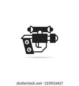 Space Blaster Gun Icon Vector Illustration