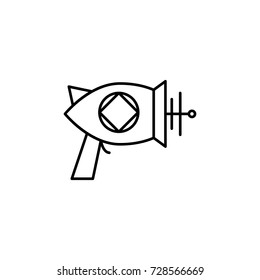 Space blaster icon on white background