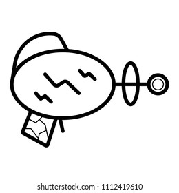 Space blaster icon vector