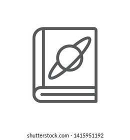 Space, book icon - Vector. Spage concept vector illustration.