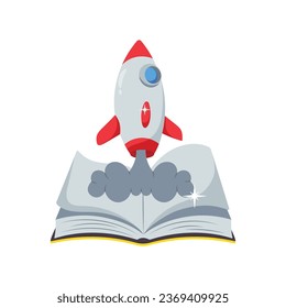 Space book vector colorful stickers Icon Design illustration. EPS 10 File 