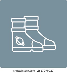 Space Boots vector icon. Can be used for printing, mobile and web applications.