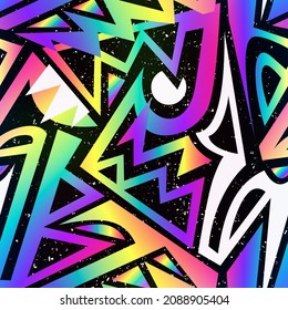 Raum helle geometrische, nahtlose Textur.