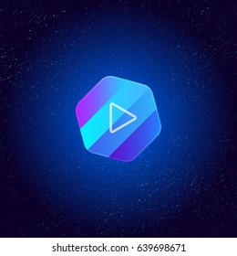 Space button for menu, website