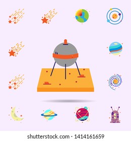 Space, capsule color icon. Universal set of Space for website design and development, app development