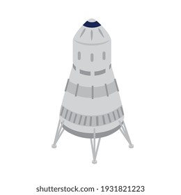 space capsule device isometric icon