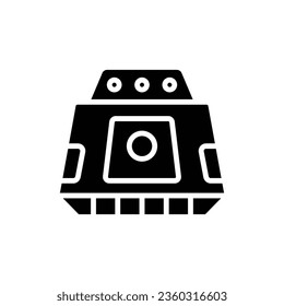 Space Capsule Filled Icon Vector Illustration