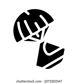space capsule glyph icon vector. space capsule sign. isolated contour symbol black illustration