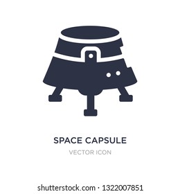 space capsule icon on white background. Simple element illustration from Astronomy concept. space capsule sign icon symbol design.
