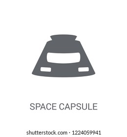 Space capsule icon. Trendy Space capsule logo concept on white background from Astronomy collection. Suitable for use on web apps, mobile apps and print media.