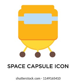 Space capsule icon vector isolated on white background for your web and mobile app design, Space capsule logo concept