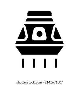 Space Capsule Icon Vector Symbol Design Illustration