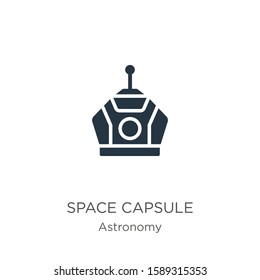 Space capsule icon vector. Trendy flat space capsule icon from astronomy collection isolated on white background. Vector illustration can be used for web and mobile graphic design, logo, eps10