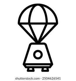 Space Capsule Parachute for Space Icon