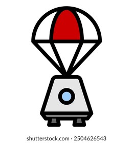 Space Capsule Parachute for Space Icon