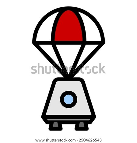Space Capsule Parachute for Space Icon