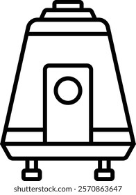 Space Capsule vector icon. Can be used for printing, mobile and web applications.