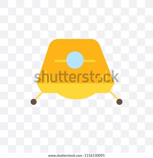 Space capsule vector icon isolated\
on transparent background, Space capsule logo\
concept