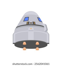 Space Capsule, Space Vector Illustration, Isolated