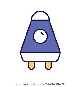 space capsule with white background vector stock illustration