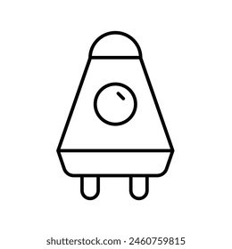 space capsule with white background vector stock illustration