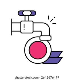Space Car Vector Filled outline illustration style icon. EPS 10 file 