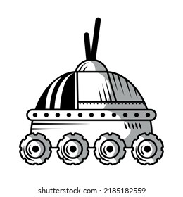 icono de máquina de carrito de espacio aislado