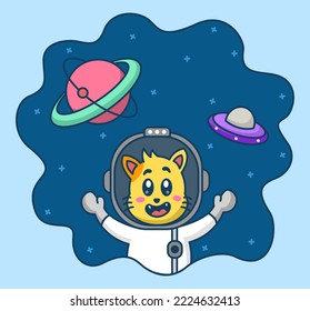 
Space cat astronaut. Cat astronaut cartoon.