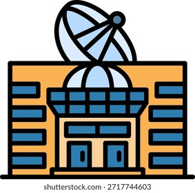 Space Center New Creative Icon Design Vector