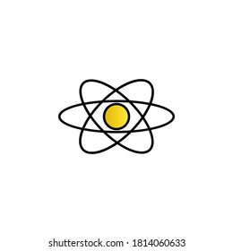 Space, chemistry, physics color gradient vector icon
