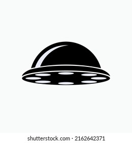 Space Civilization Icon. UFO, Unidentified Flying Object Symbol - Vector.